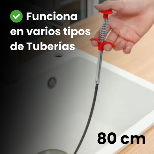 Desatascador de Tuberías 80cm - Cuppingo™