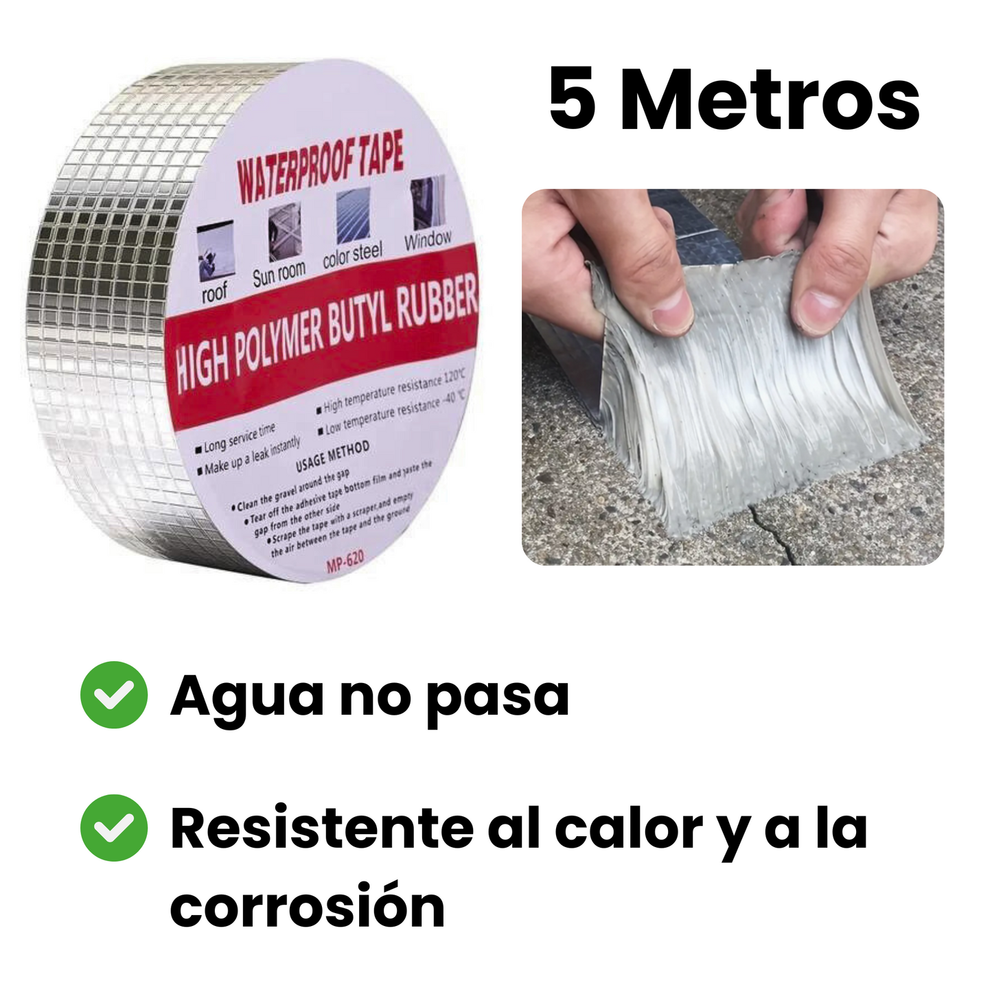 Cinta Impermeable 5 Metros - Sella Todo™